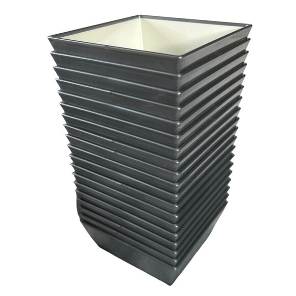 Vintage Delta Air Small Square Stackable Plastic Nut Bowls Organization Sort - Picture 1 of 5